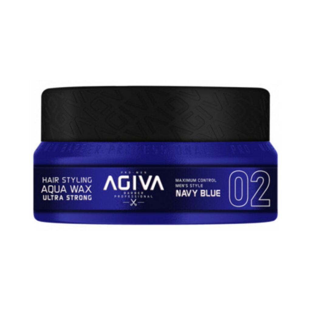 02 AGIVA STYLING HAIR WAX AQUA ULTRA STRONG NAVY BLUE 90ML INTERTRANS